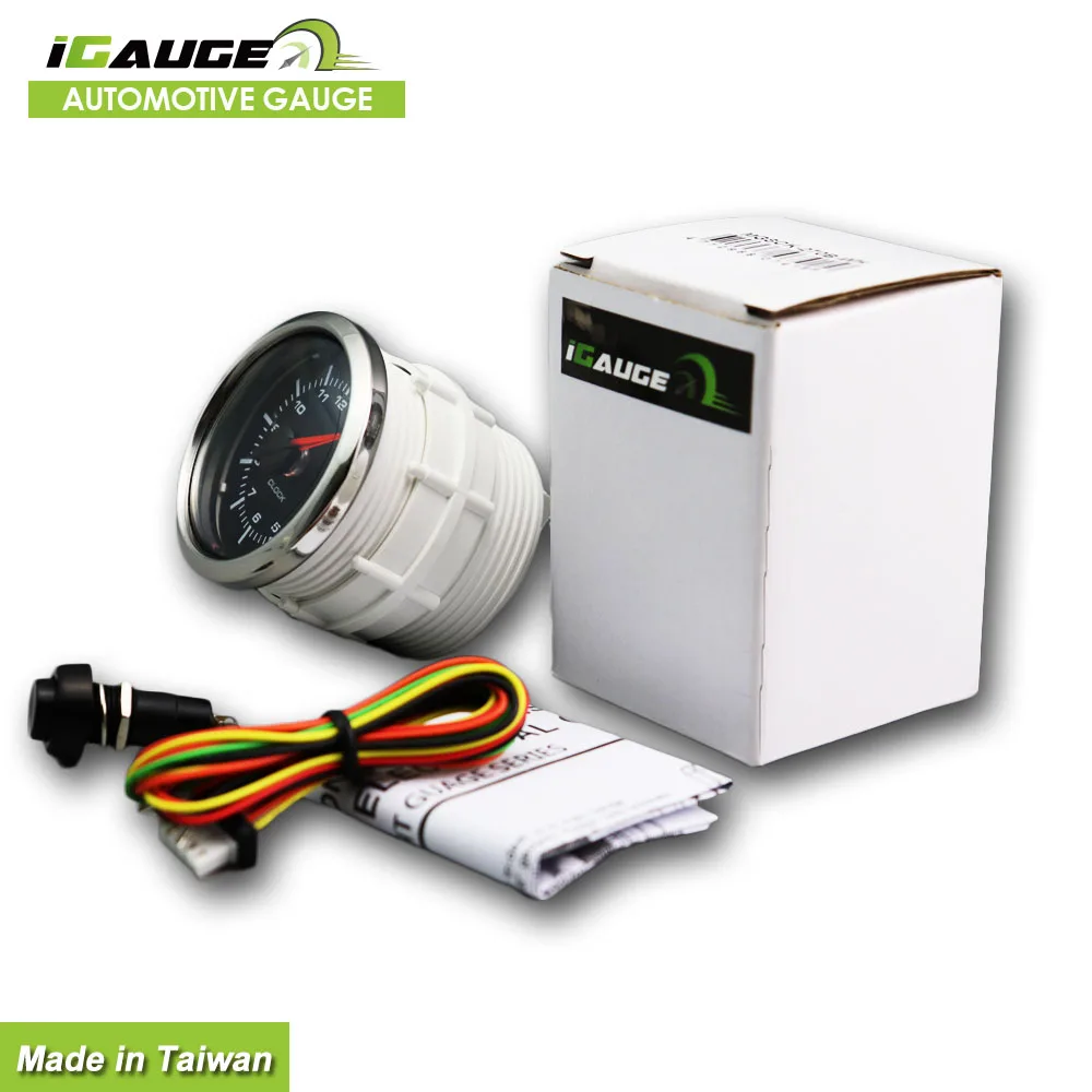 Легкая установка, 52 мм, 12 В, автомобильные часы