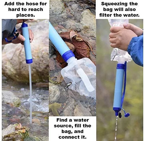 Персональный фильтр для воды соломинка-трубочки для воды-портативные фильтры для воды для кемпинга, походов или выживания.
