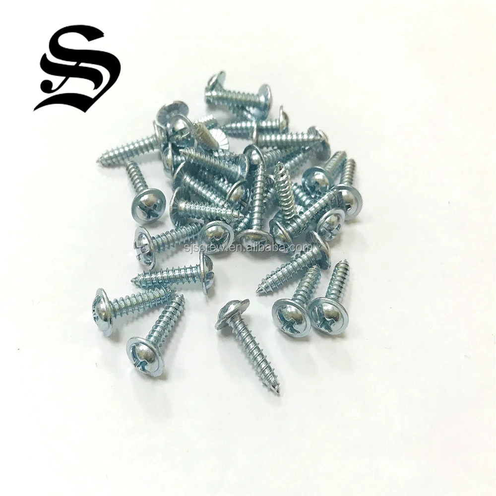 
Sharp end carbon steel self tapping screw for plastics 