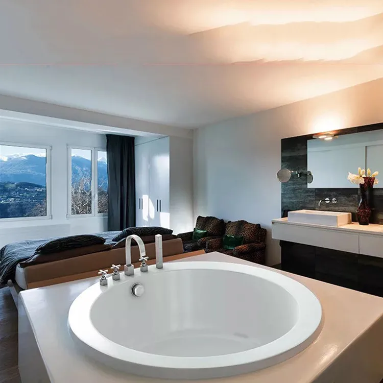 Perfect outdoor round hot tub spa massage swimming whirlpool bathtub