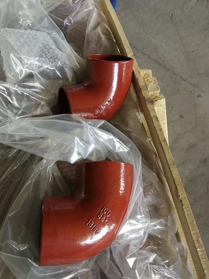 
EN877 cast iron pipe fittings SML pipes large radius bend 88 