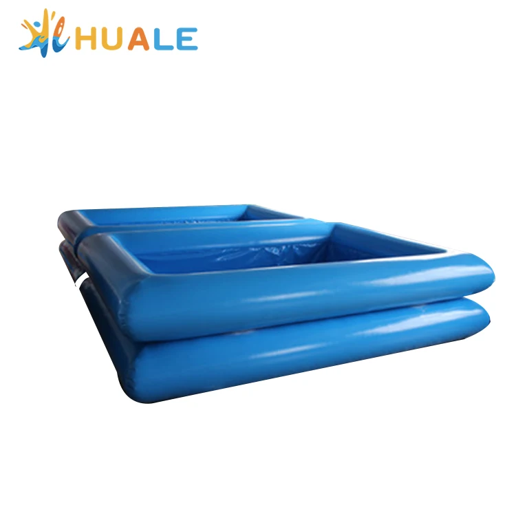 Индивидуальные открытый надувной двойной трубки прямоугольник бассейн воды