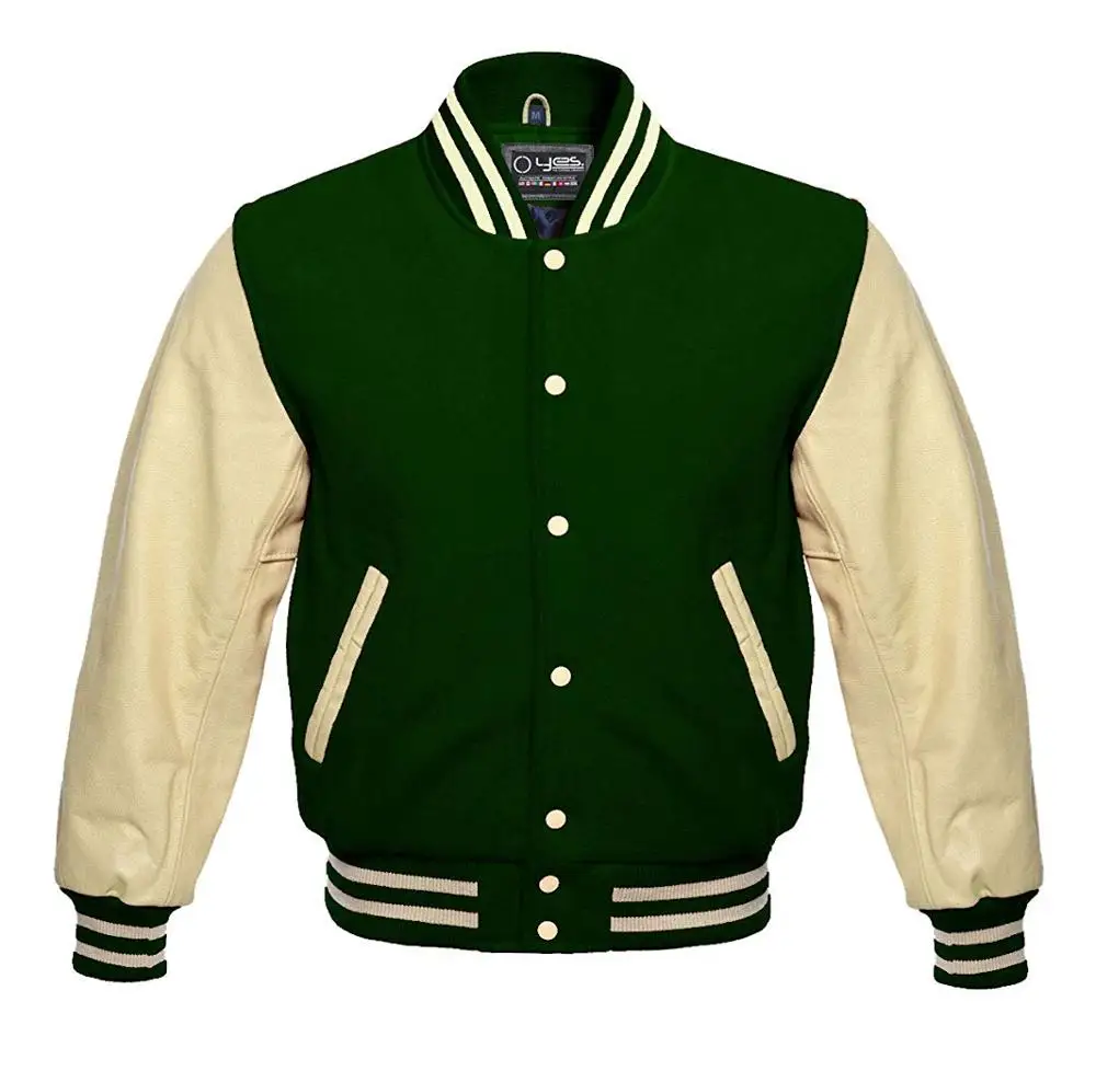 men plain letterman baseball varsity jackets