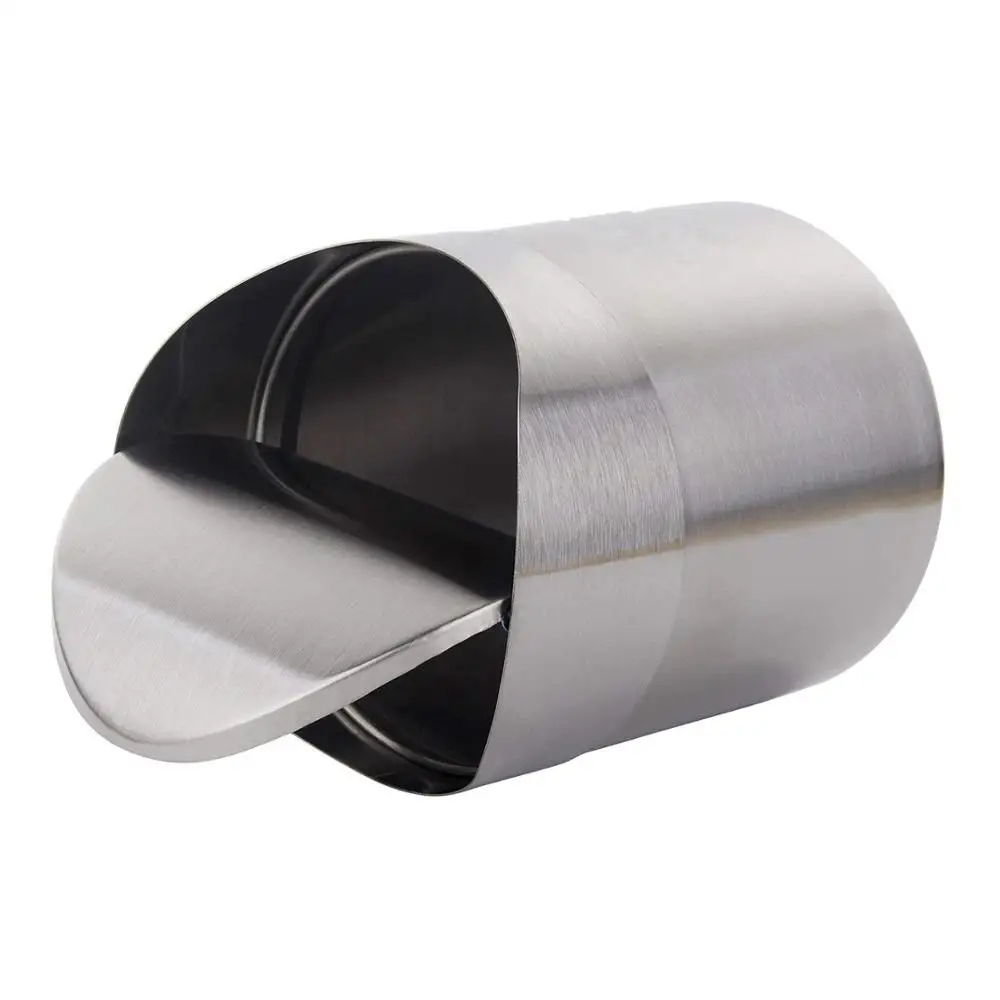 2019 Recycle Small Stainless Steel Creative Trash Can 1.5L  With Swing Lid for Office Bathroom Kitchen Waste Basket