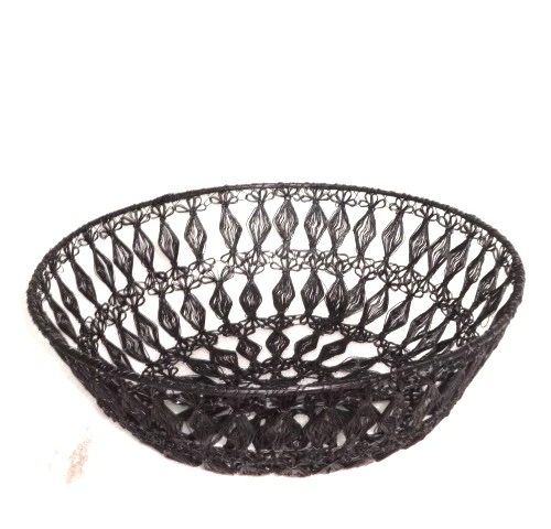 iron Round Fruit Basket with Handle