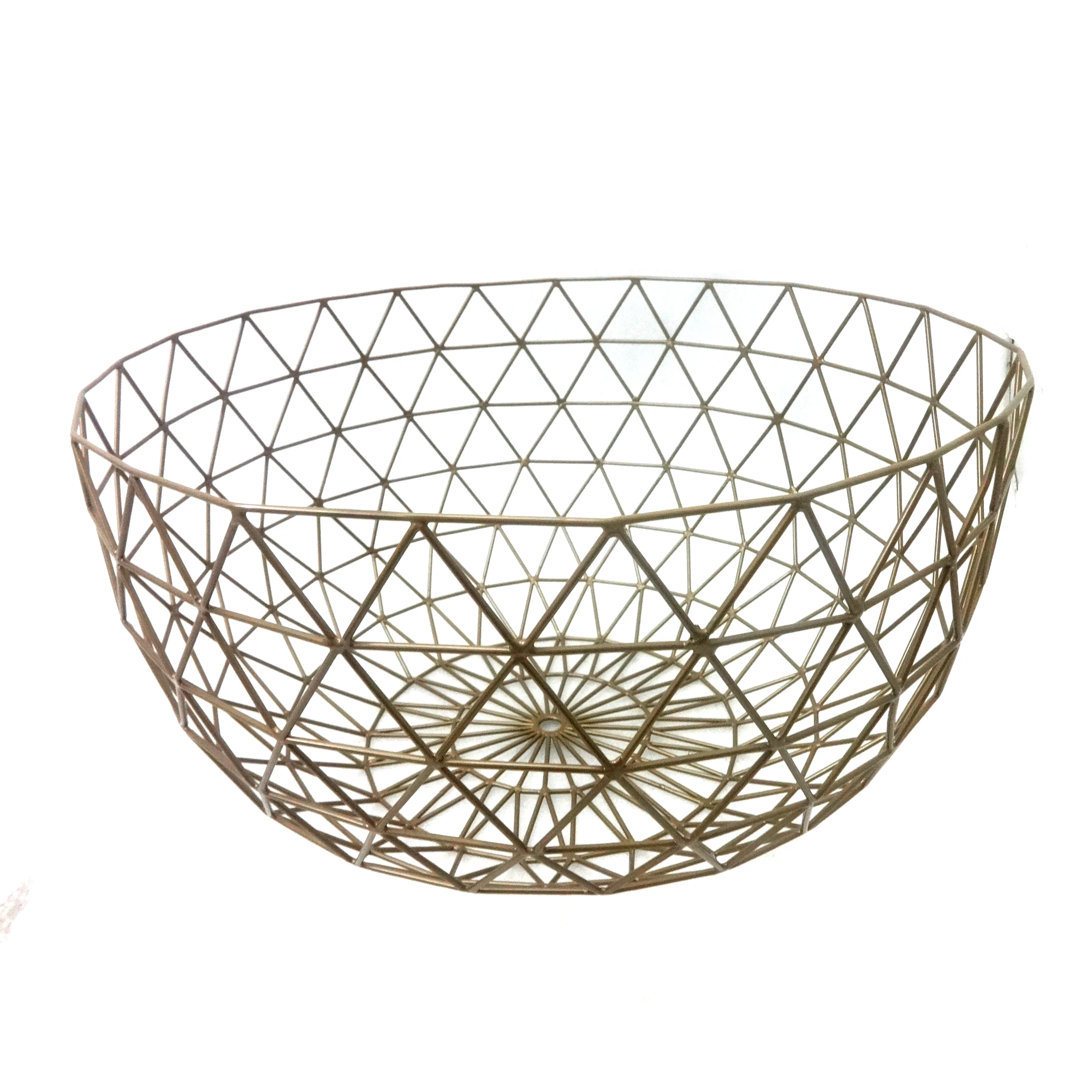 iron Round Fruit Basket with Handle