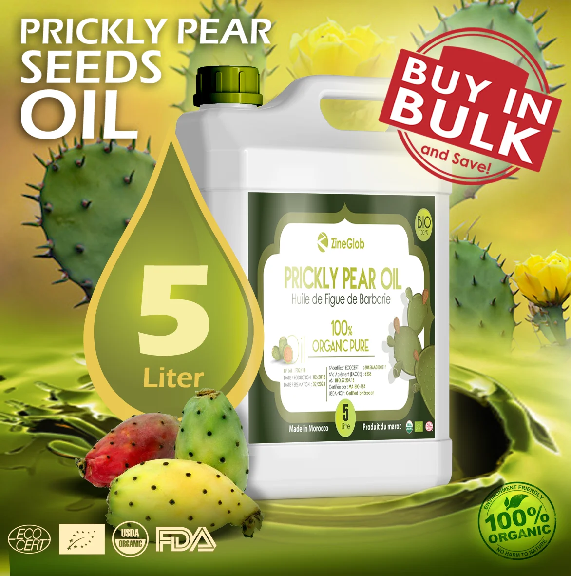 Wholesale Prickly Pear Seed Oil