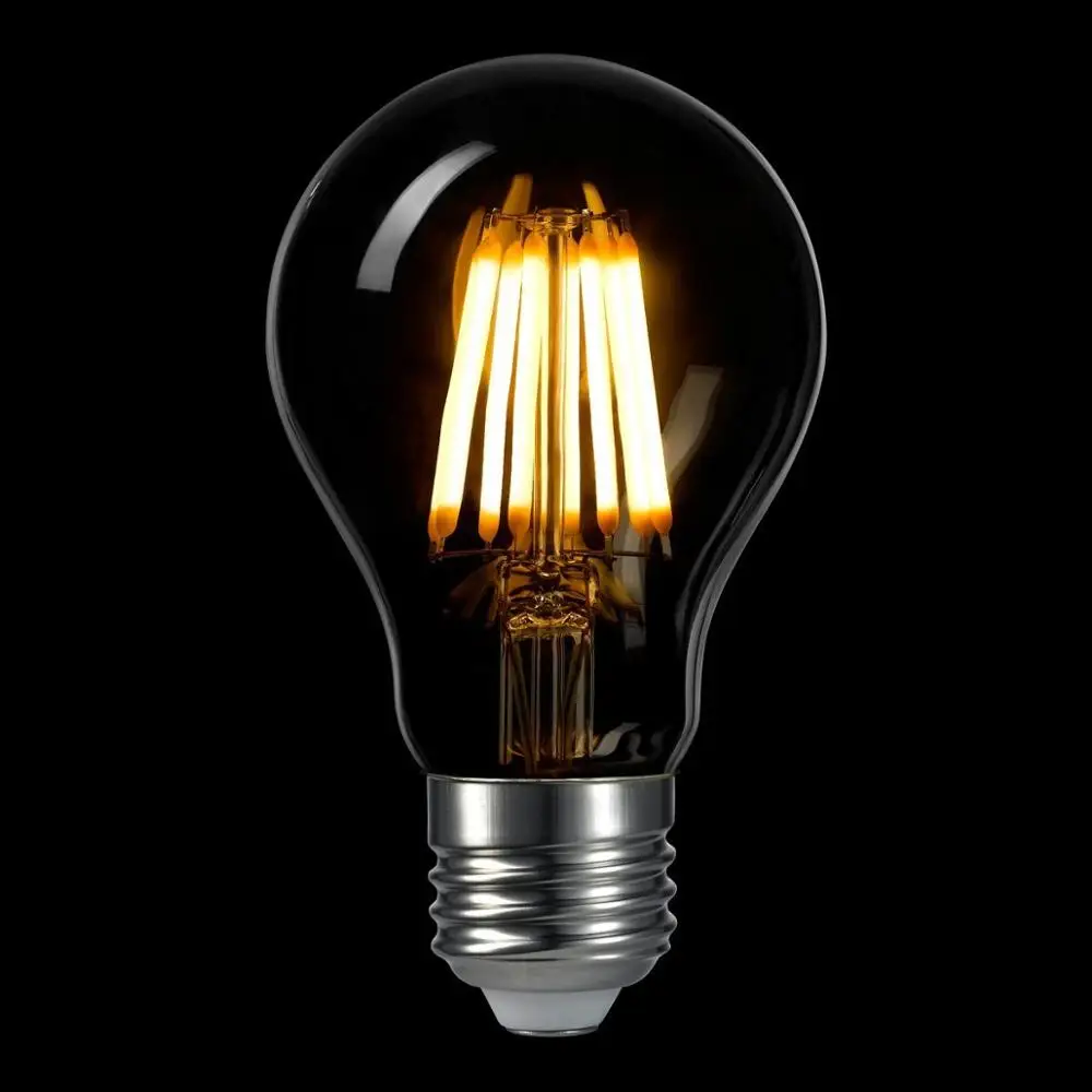 A60 A19 E27 4W 6W 8W 10W LED Filament Bulb Vintage Decoration Edison Lamp 2700K Warm White