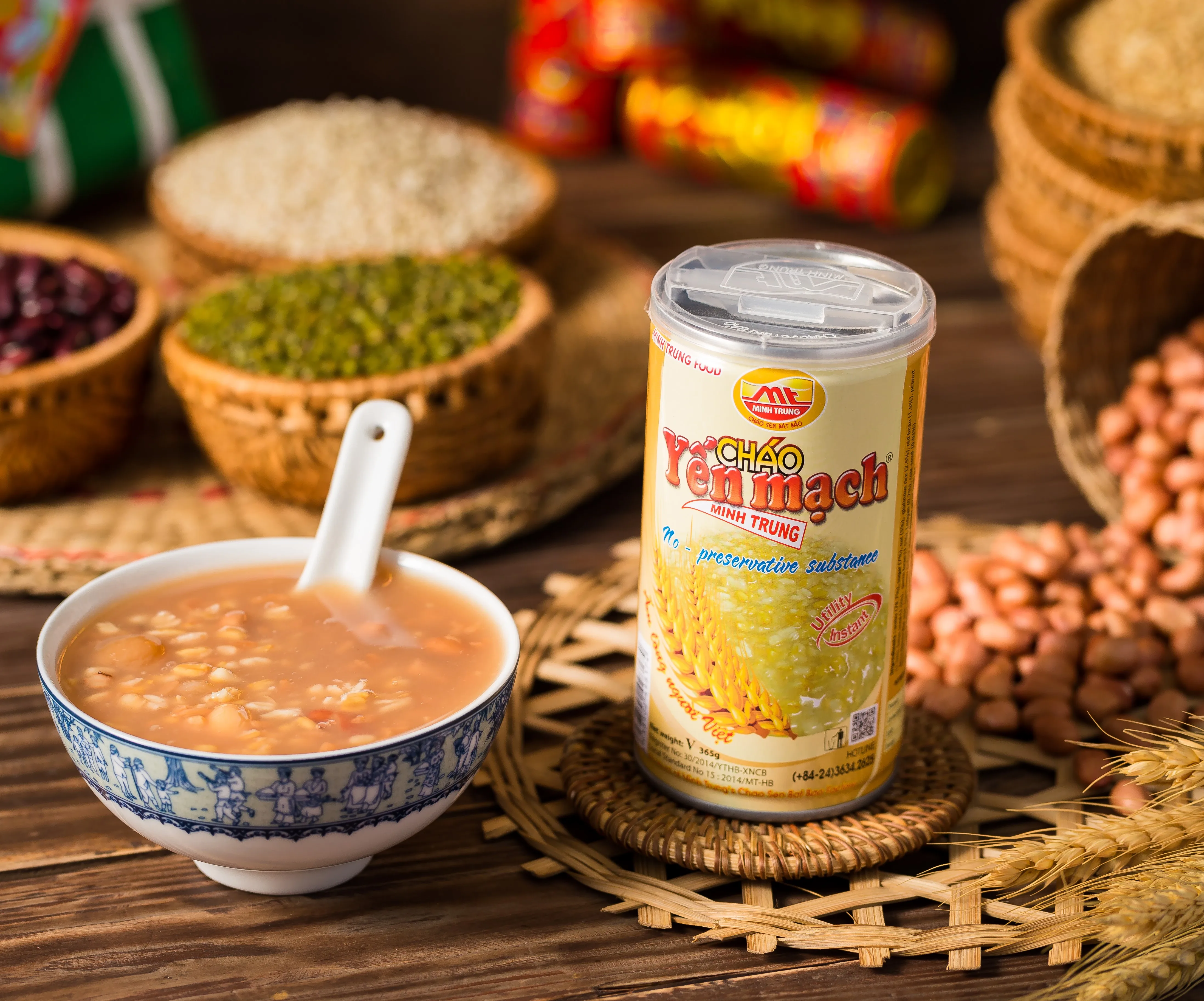 
 Консервированная мгновенная каша из Вьетнама-без консервантов  