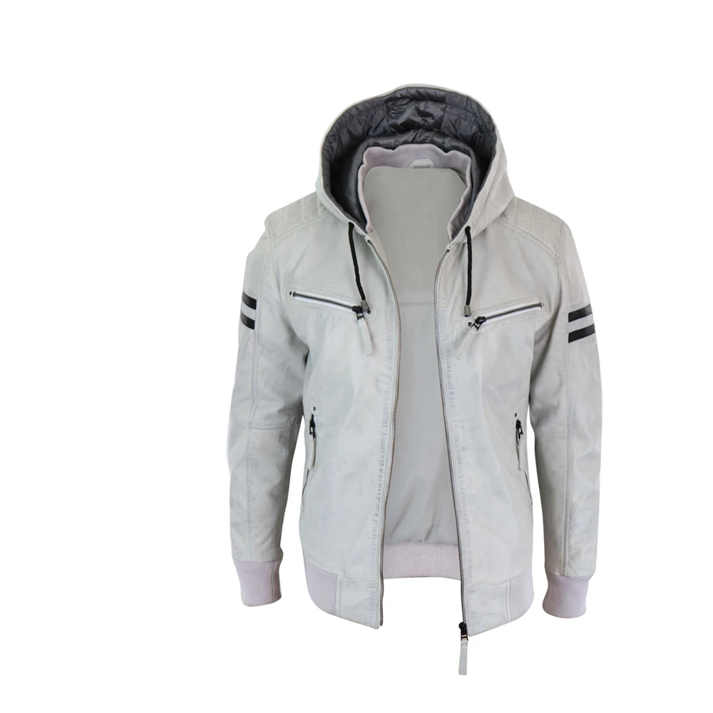 Warm And Comfortable Genuine Cowhide sheep goat Leather jacket Mens leather Jackets Winter Clothing