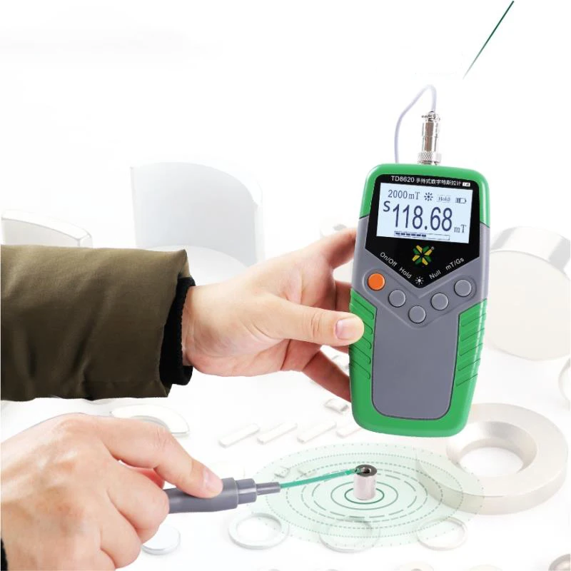Handheld digital gauss meter magnetometer / Tesla meter / Magnetic field strength indicator/ magnetic strength meter