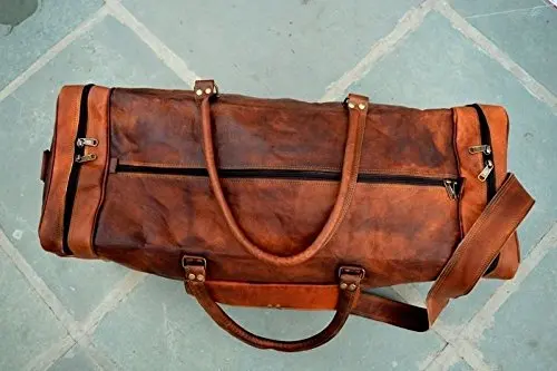Hot Selling Genuine Leather Duffel Travel Duffle Gym Sports Overnight Weekender Bag For Sale At Cheap Price