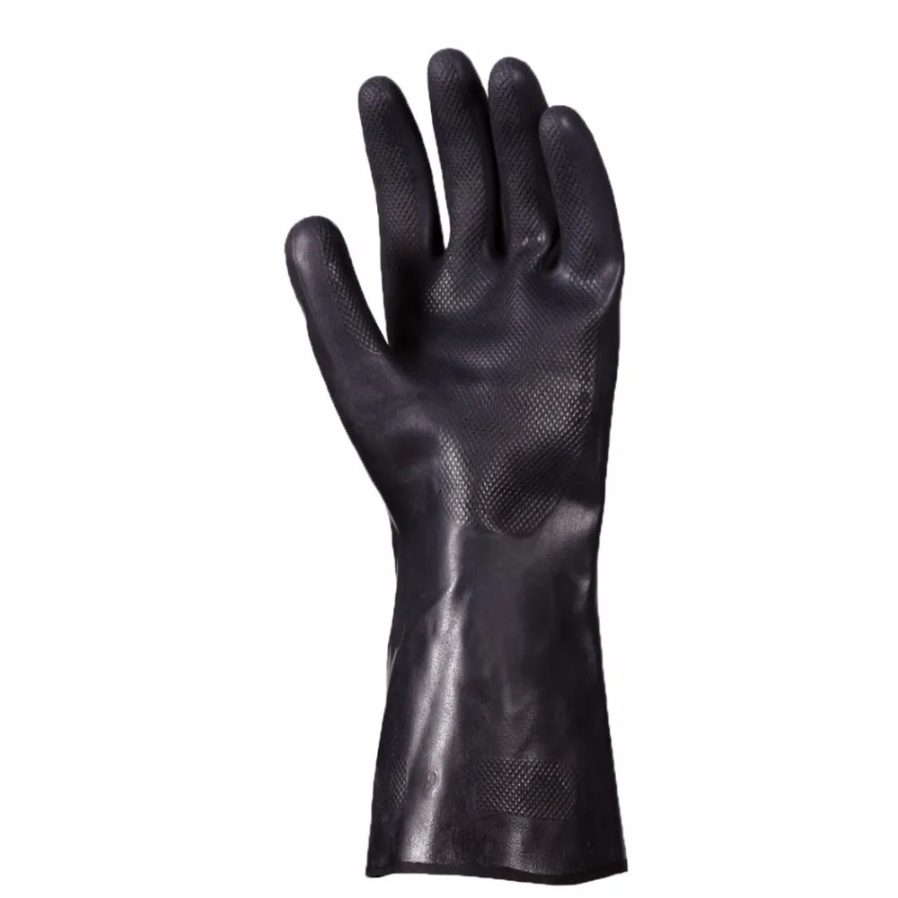 Ergonomic design Malaysia factory chemical resistance neoprene gloves guante de neopreno for paint ink furniture manufacturing