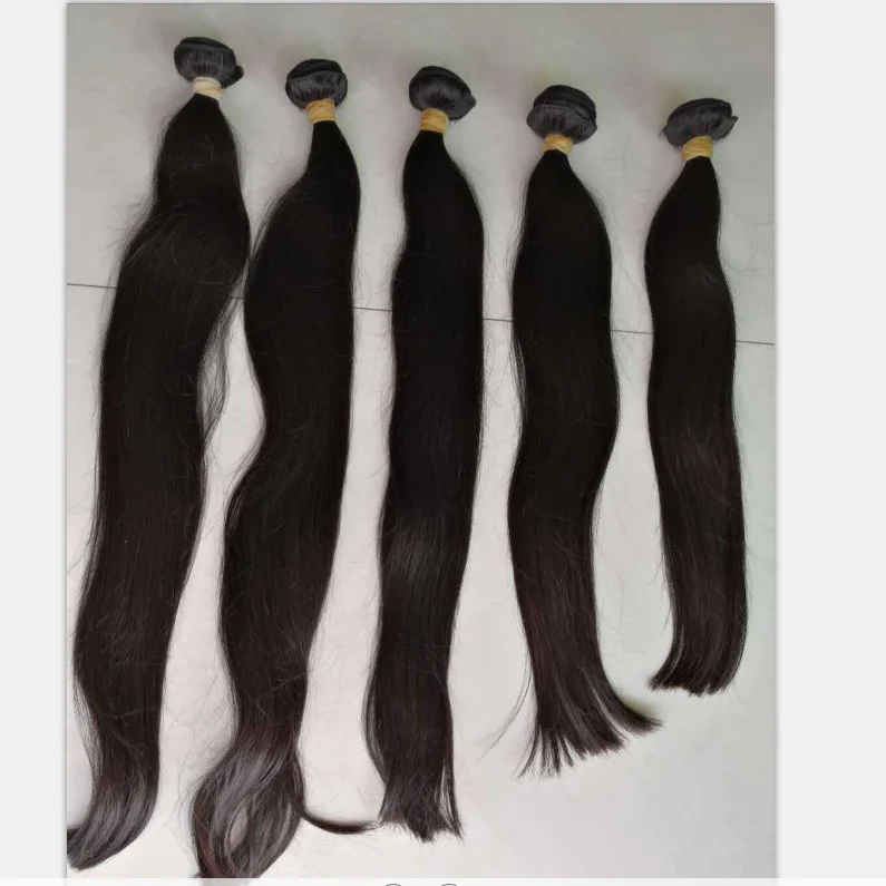 raw virgin weft human hair one donor unprocessed weaving hair extension