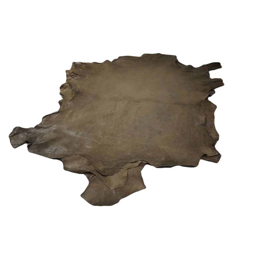 Distressed Khaki Brown sheepskin hides | Lamb Skin Napa Soft Leather Finest Quality Wholesale Sheep Hide