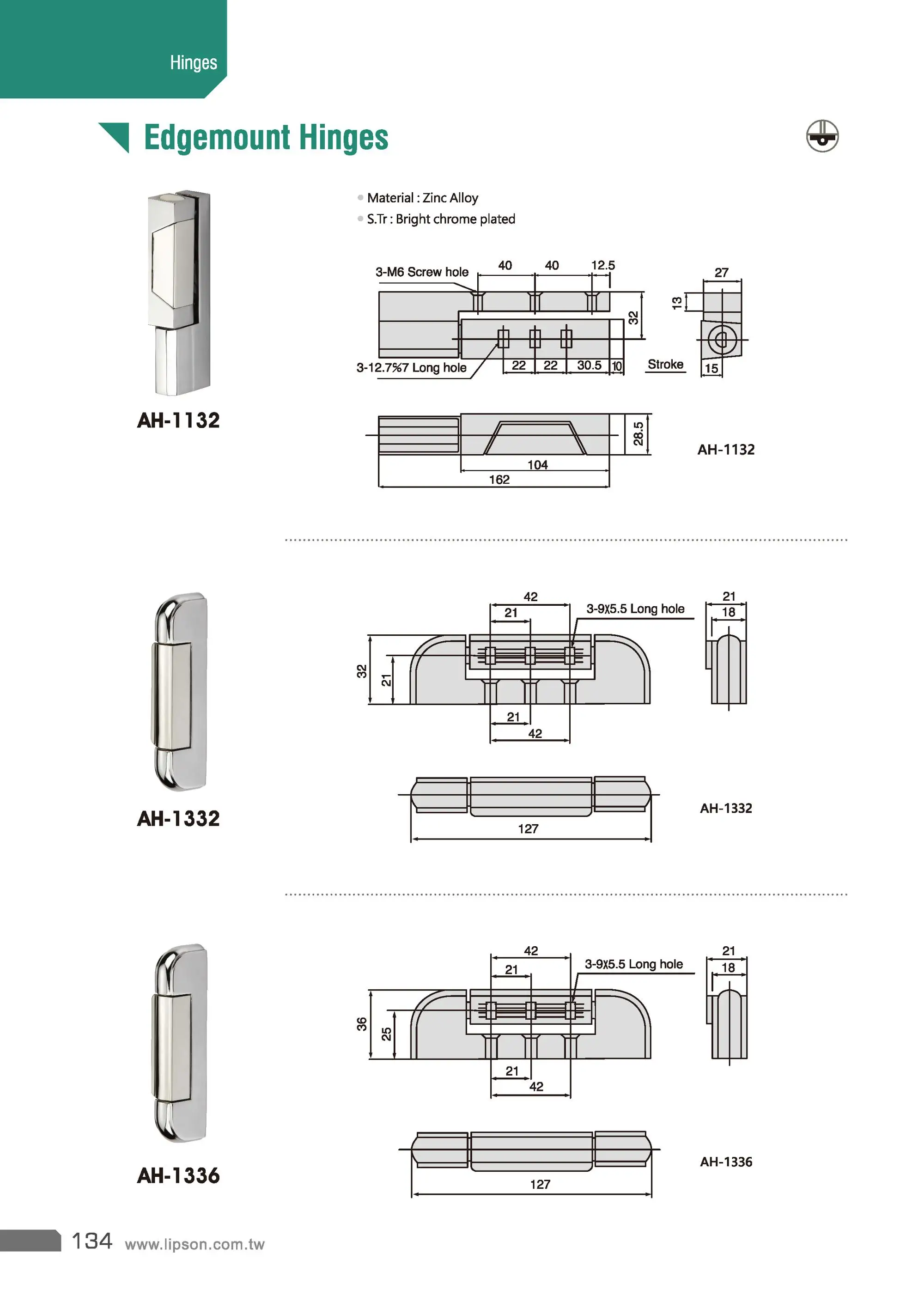 HL-002S SS Industrial Heavy Duty Butt Door hinge for heavy doors
