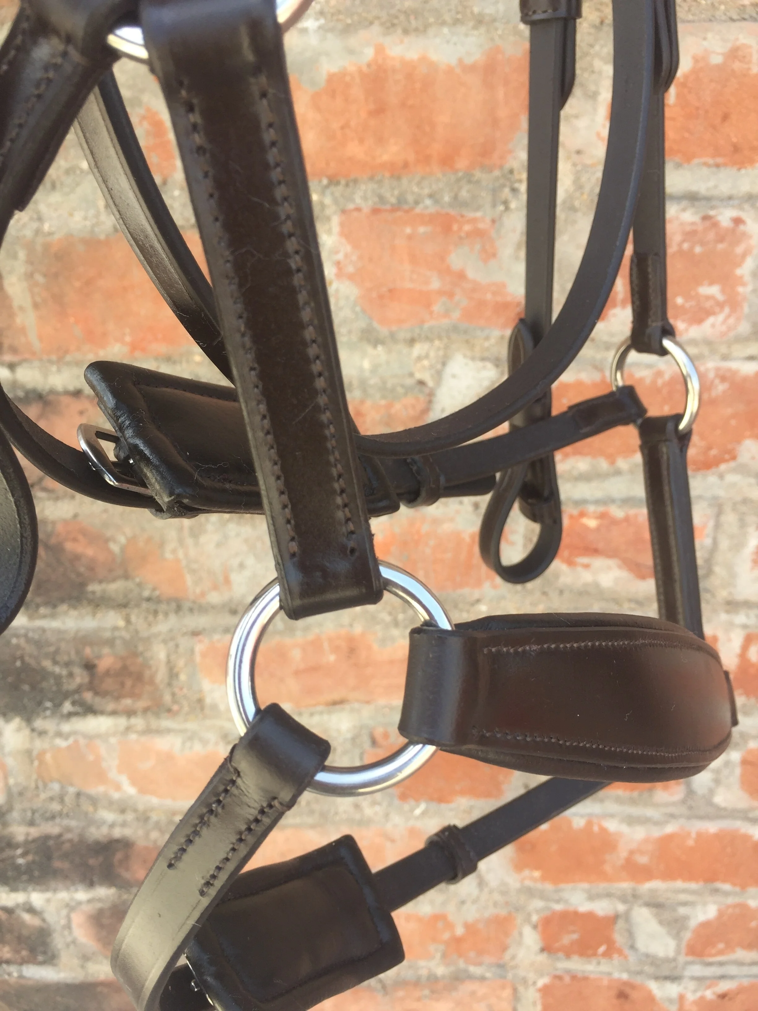 Anatomic Dressage Noseband Snaffle Bridle /Black Full Anatomical Flash Bridle/Anatomically shaped dressage snaffle bridle