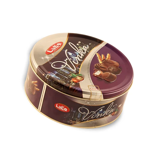 VINKA TIN GIFT BOX WITH 4 COLORS MILK CHOCOLATE SIMILAR TO ROMANSA TAYAS
