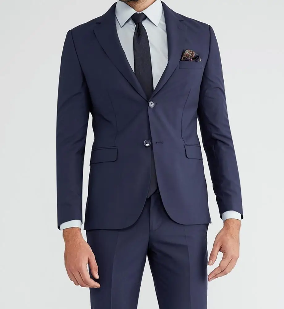 Kigili Turkish Premium Quality Luxury 100% Wool Two Piece Suit Slim Fit Regular Fit Customized OEM for Business Use