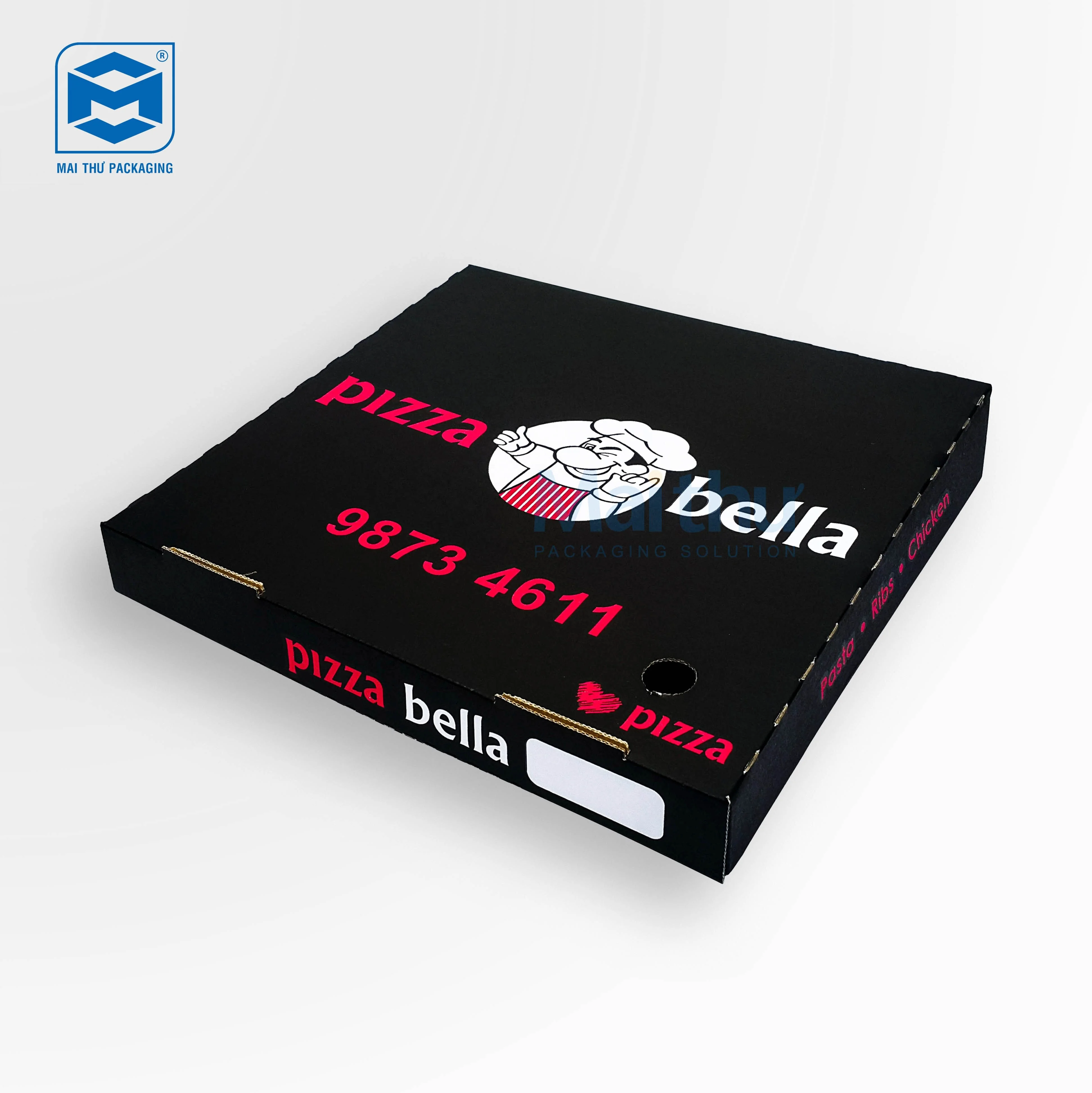 Custom Printed  Paper Pizza Box Manufacturer