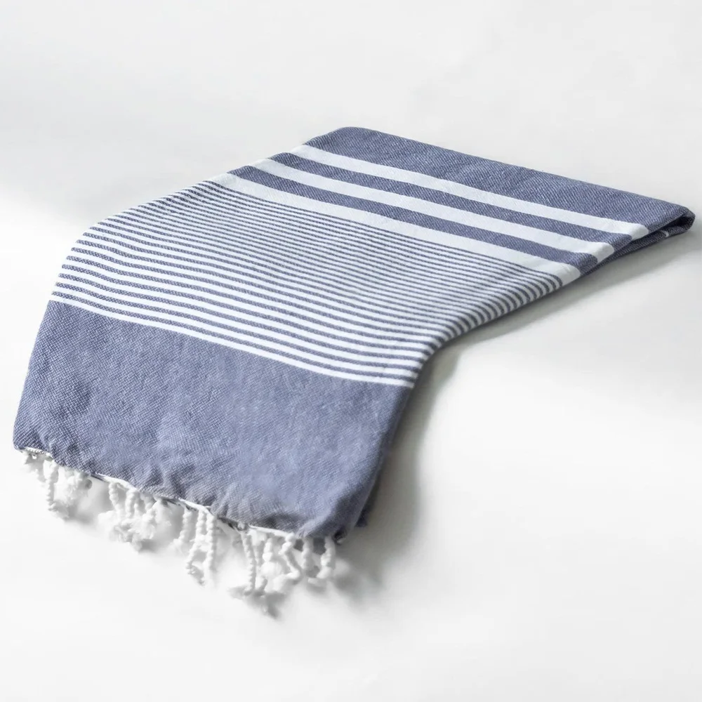 High quality 100% cotton 100x180cm  striped Turkish Bath Beach Towel