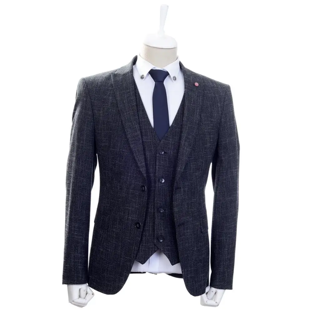 
Italian Style High End Custom Made Slim Fit 3 Pieces Men Suit 