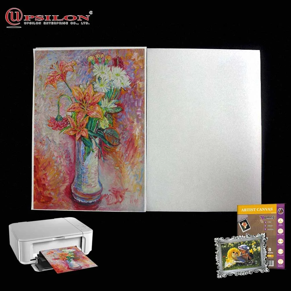 Vivid Quality A4 Print Inkjet Canvas Sheet