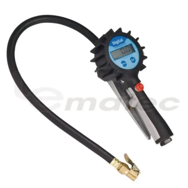 Pneumatic Electric Inflator Gun Vehicle Tool Motorcycle Tyre Digital Pressure Gauge