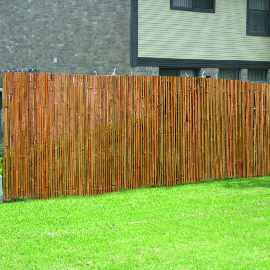 Rolled Bamboo Screen fencing garden greenhouse