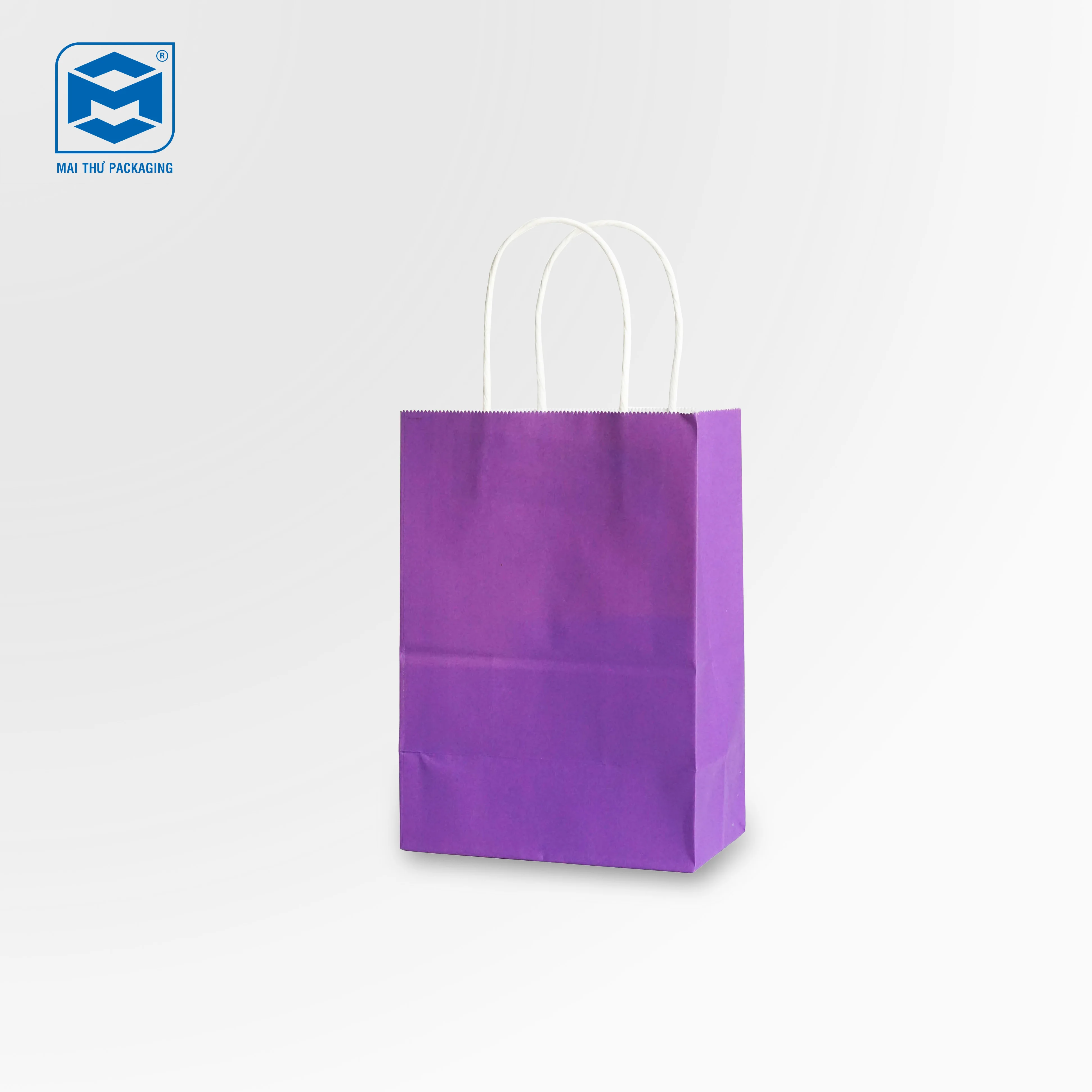 Colorful twisted Handle Paper Bags for Shopping
