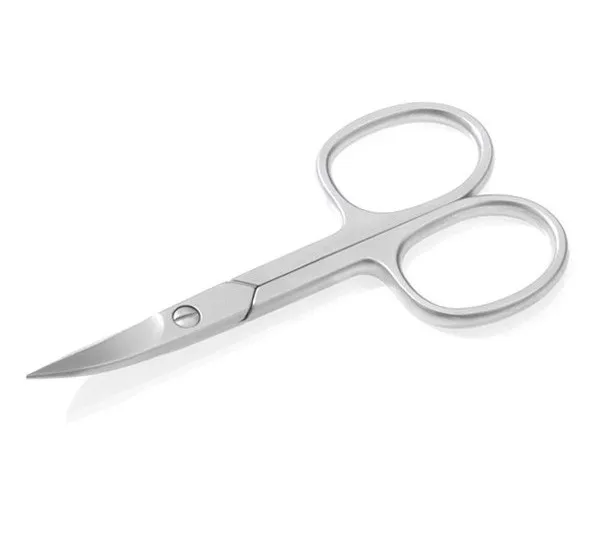 Professional Nail Scissors Satin Finish Stainless Steel Embroidery Scissors Curved Blade Mini Shears