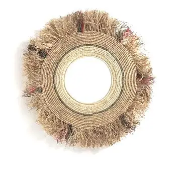 LUXURY NATURAL TAPESTRY BURLAP DESIGNER ROUND WALL HANGING MACRAME HOME & LIVING DECORATIVE MACRAME