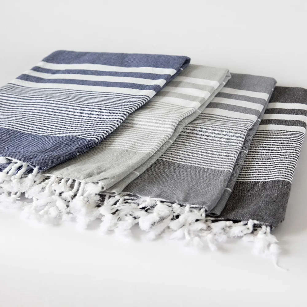 High quality 100% cotton 100x180cm  striped Turkish Bath Beach Towel