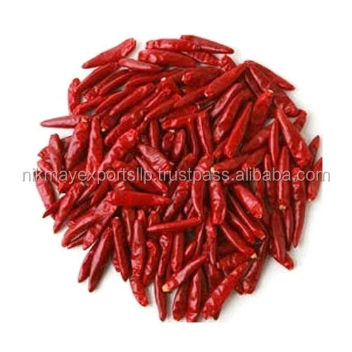 
RED CHILLI DRIED S4 WITHOUT STEM FROM NIK-MAY EXPORTS LLP ORIGIN INDIA 