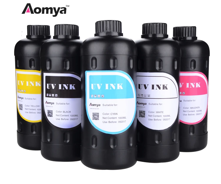 Aomya manufacturer high quality UV ink  CMYKW for Ricoh Gn4/Gn5/Gh2220 printer head