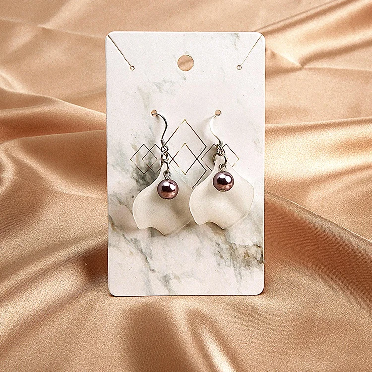 
 Индивидуальная печать высечка Висячие карты ювелирные изделия серьги  