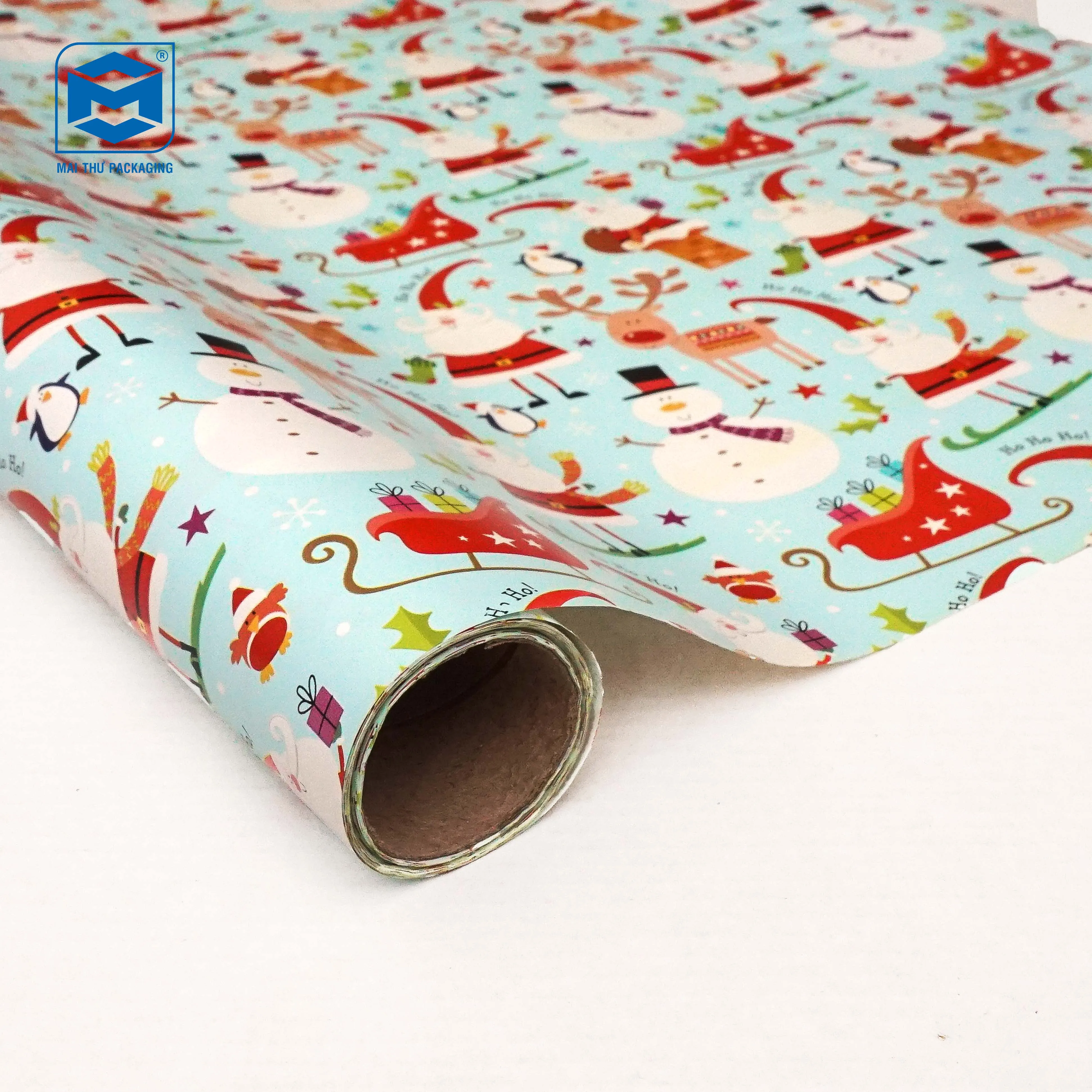 
wrapping paper roll - gift wrap for christmas 27.5 inch x 16.5 feet 