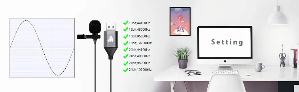 Maono звуковая карта usb микрофон компьютер запись отворотом