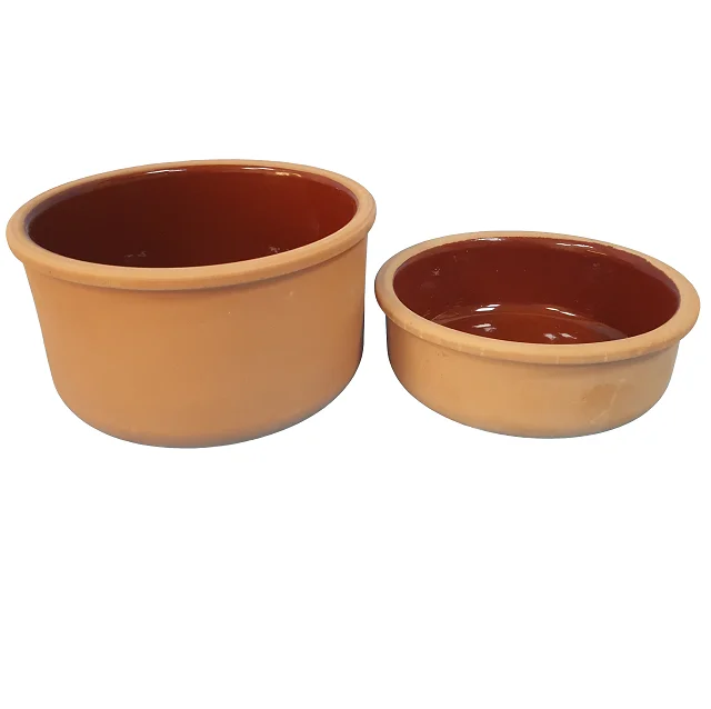 Large Clay Pots For Cooking Yogurt and Dessert Healty Material with Plastic Lids Bulk Quantity Wholesale Price