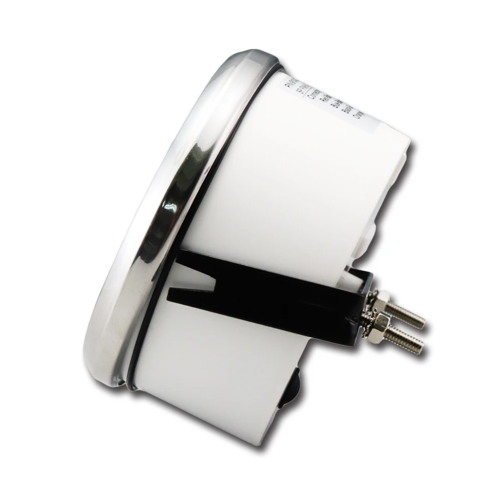 100% waterproof White and Amber 4000 rpm hour analog meter tachometer