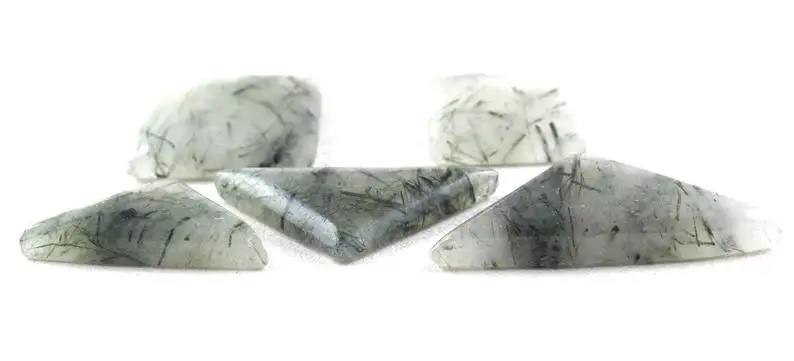 Super Shiny Black Rutile Loose Gemstone Multi Shape Flat Back Cabochons Top Quality Indian Manufracture Wholesale