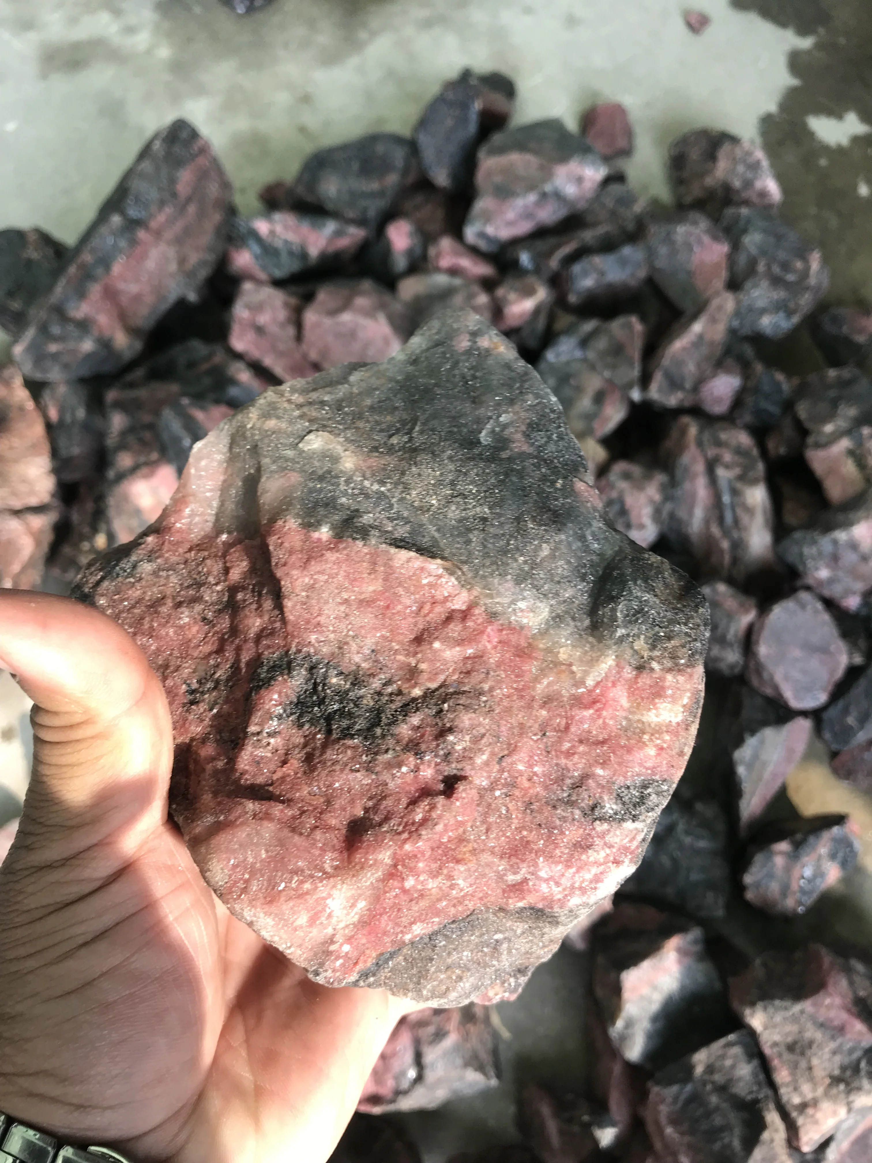AAA Quality Rough Pink Rhodonite Gemstone