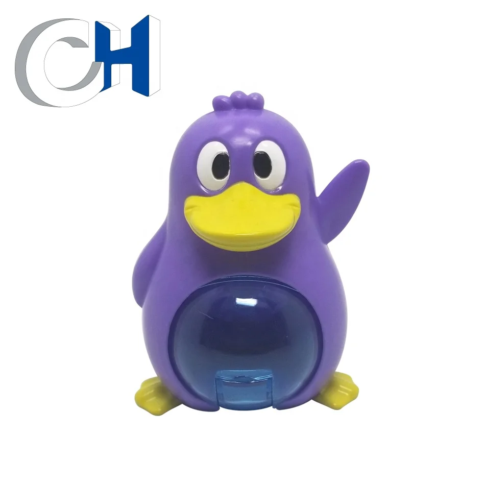 Popular Cute Multicolor Plastic animal penguin candy toy
