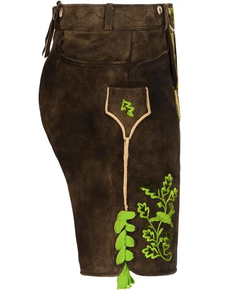 Mens Lederhosen Oktoberfest Bavarian Beer Guy German Suspenders Shorts Costume Good Quality Oem Best Price Kniebund Bavarian