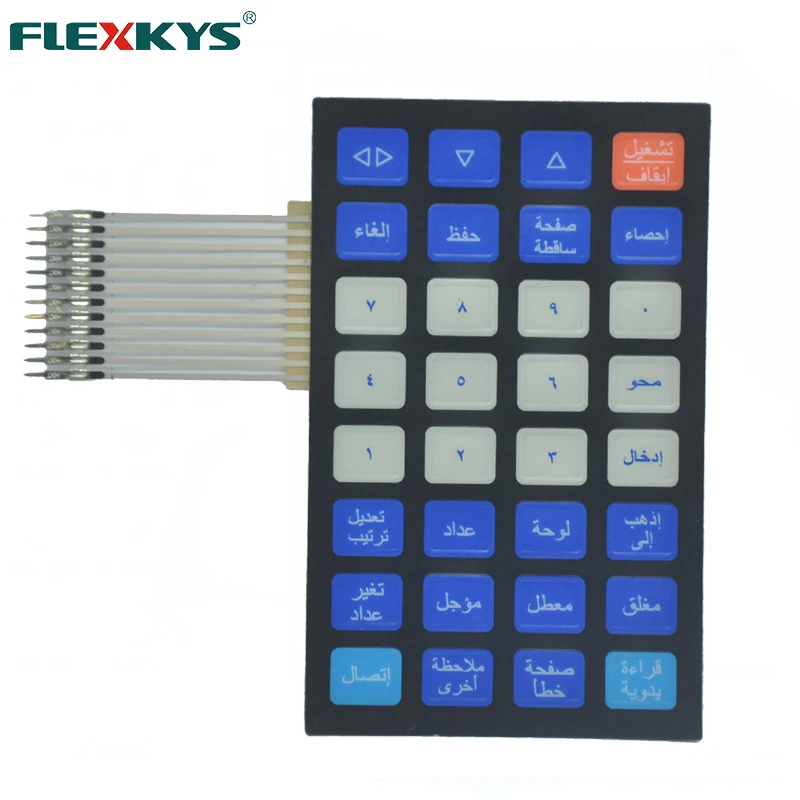 OEM низкая цена, высокое качество плоские ключи мембранная клавиатура