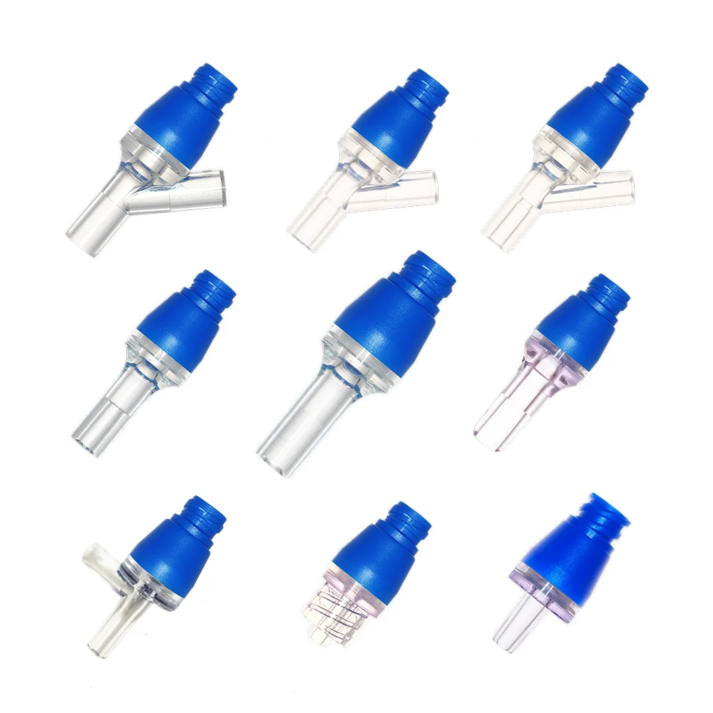 Medical Device Parts Negative High Pressure Compatibility IV Needle Free Needleless Valve Y Connector Infusion Injection Adapter