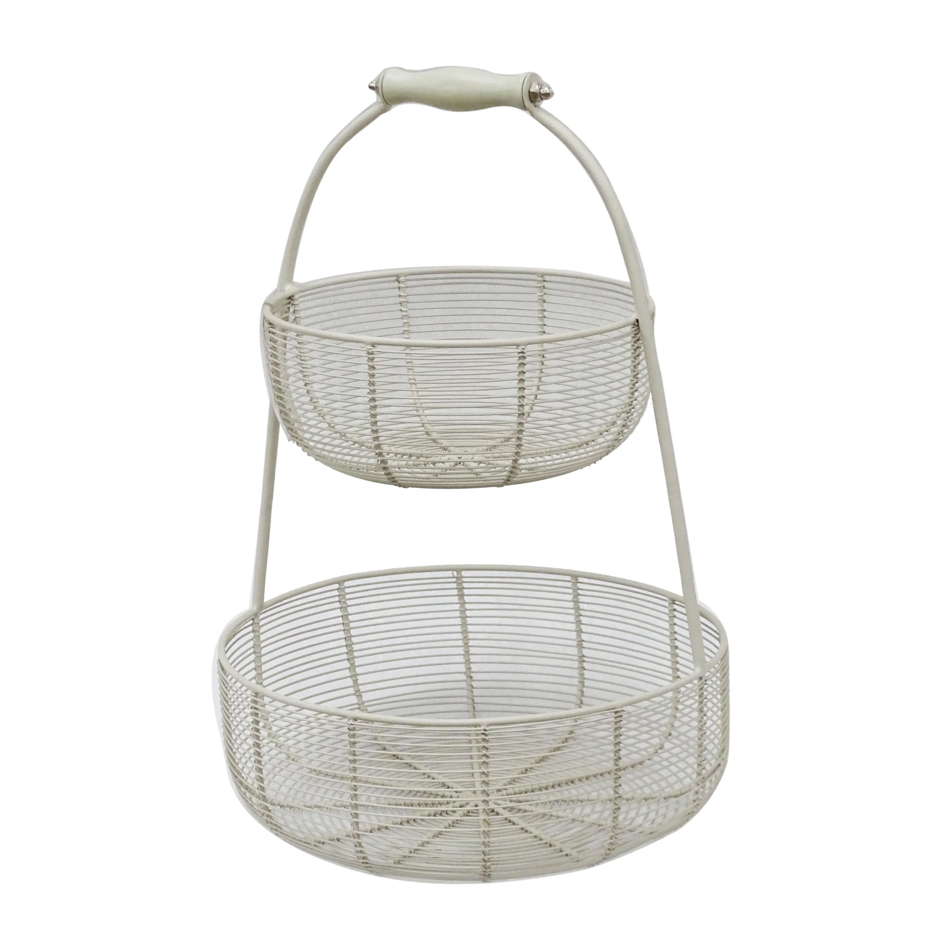 Two tier Iron wire  Fruit Storage Basket