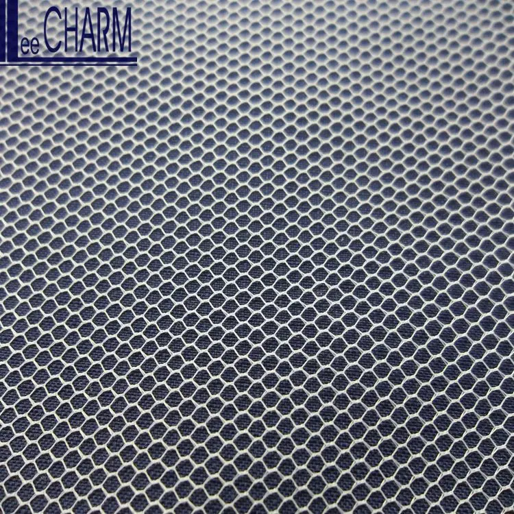 LCY864 Taiwan 100 Polyester 30D Hexagon Soft White Tulle Net Fabric