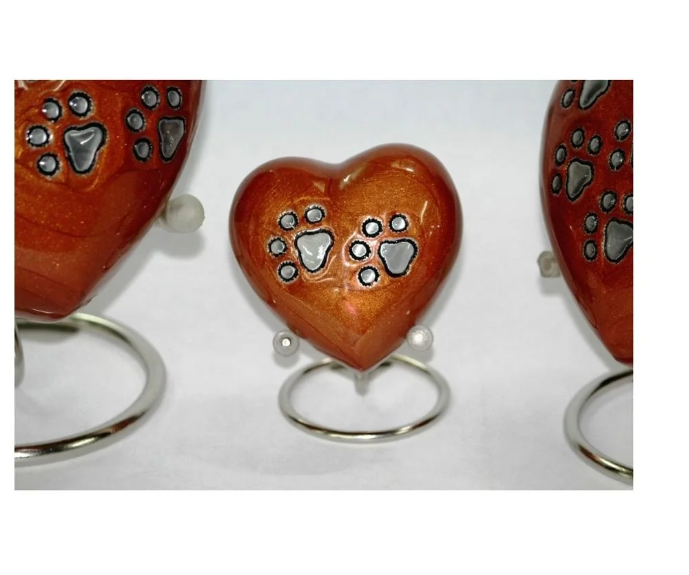 Designer Heart Keepsake Cremation Urn est Quality Funeral supplies from India Memorial urns manufacturer in good price