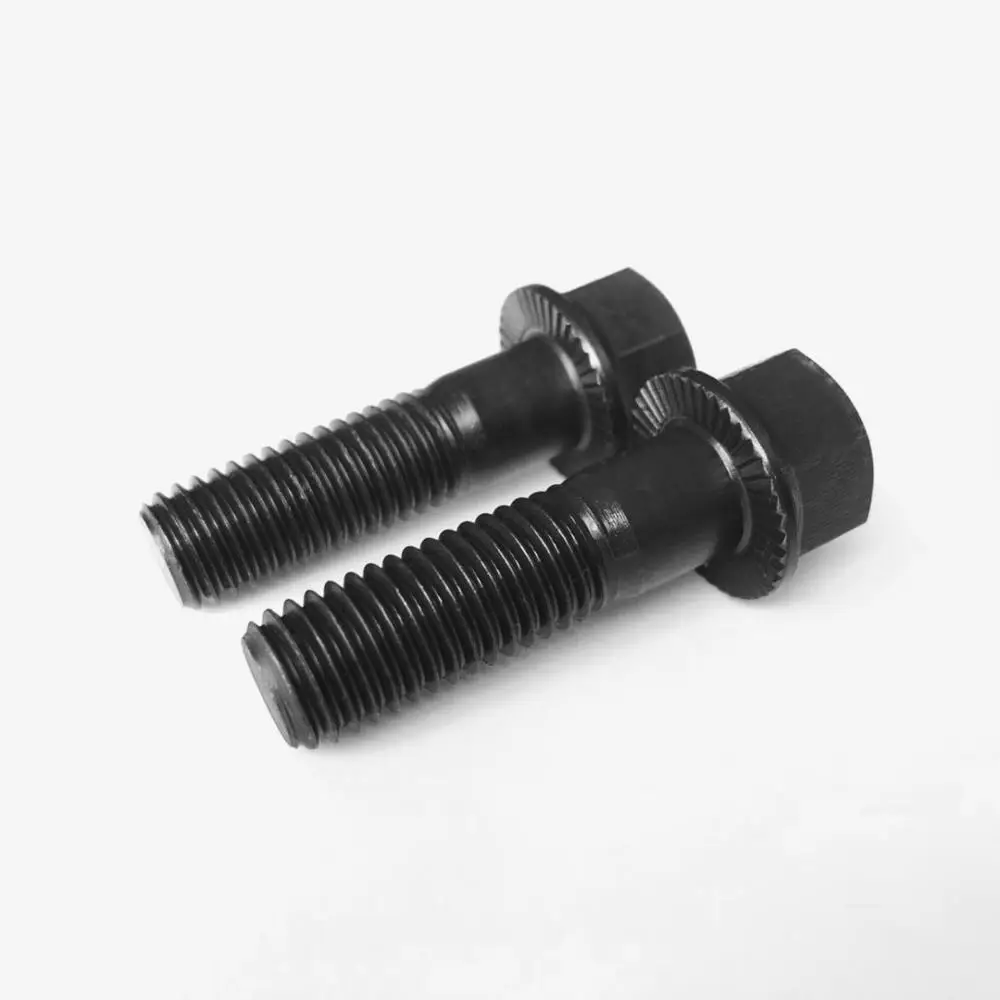 
Carbon steel M12 hex Flange bolt 12.9 